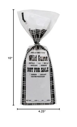 Vista 6 de UltraSource Wild Game - Bolsas para congelador (paquete de 1000), Black Plaid