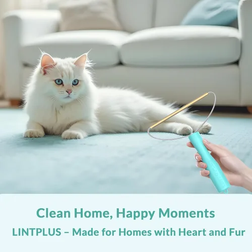 Vista 7 de Removedor de Pelo de Mascotas para Alfombra x2 & Limpiador de Raíces de Pelusa Pro Removedor de Pelo de Mascotas de LINTPLUS, Herramienta Especial