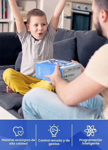 Vista 8 de Juguetes robot para niños, control remoto programable, inteligente, para caminar, bailar, robot con gesto y detección para niños de 4, 5, 6, 7, 8