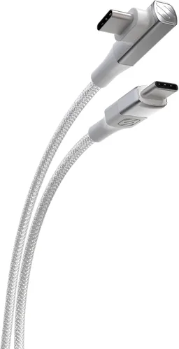 Vista 6 de Scosche CCB1-SP Strikeline Premium USB-C a USB-C Cable trenzado de carga y sincronización de 1 pie, color negro