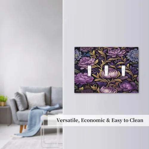 Vista 105 de Decorative Outlet Covers Blue Background White Cat Daisy Floral 2-Gang 1-Gang Wall Plate Single Toggle/Rocker Farmhouse Style Light Switch Covers