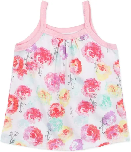 Vista 2 de HonestBaby 5-Pack Cami Tops Sleeveless T-Shirts 100% Organic Cotton for Infant and Toddler Baby Girls (Legacy)
