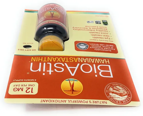 Vista 6 de BioAstin Astaxantina hawaiana 12 mg, 120 geles blandos
