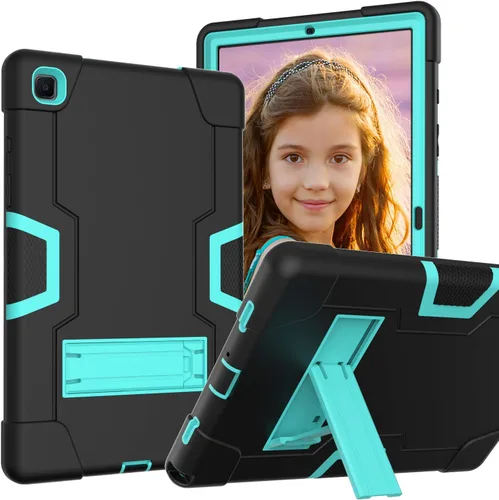 Vista 11 de Funda para Tablet de Samsung Galaxy Tab A7 10.4 2020, Funda Protectora de Alta Resistencia y a Prueba de Golpes de PC de Silicona con Soporte