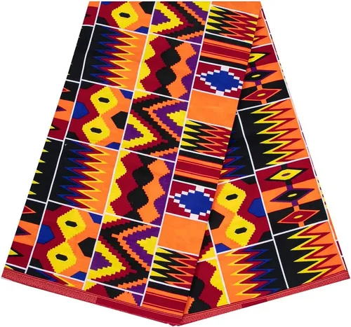 Vista 16 de Tela de algodón africana de impresión de cera Ankara de 6 yardas usada para ropa de fiesta artesanía DIY costura textiles 24FS1605