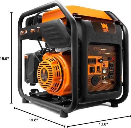 Vista 6 de WEN Generador inversor de marco abierto de 4000 vatios listo para RV (GN400iM)