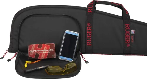 Vista 5 de Funda para rifle Ruger, color negro con logo Ruger en las asas, 40