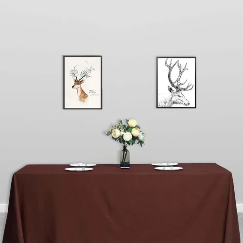 Vista 131 de Efavormart - Mantel redondo de poliéster de 108 pulgadas, 108 pulgadas, para bodas, fiestas, banquetes, restaurantes, color verde manzana
