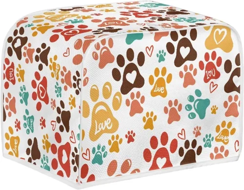 Vista 36 de doginthehole Cubierta para tostadora de libélula para cocina, fundas de electrodomésticos pequeños, estilo bohemio, para microondas, tostadora