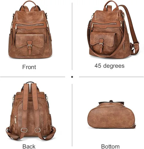 Vista 6 de OUKUPA Laptop Tote Handbag for Women 15.6" Computer Satchels Messenger Bags Backpack Purses Business Work Bag Office Large