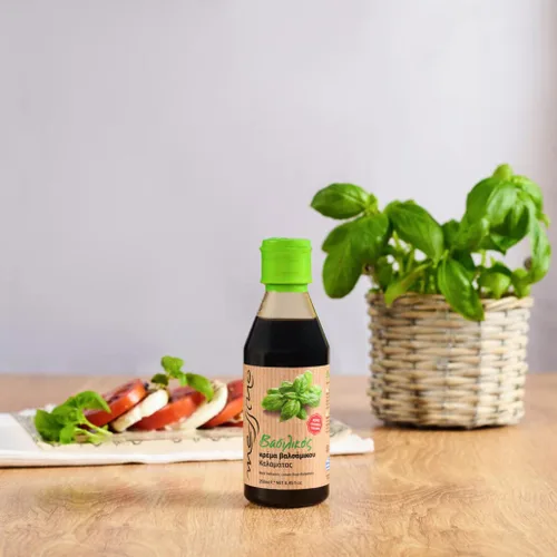 Vista 6 de Messino Glaseado de vinagre balsámico de albahaca importado de Grecia, 8.5 fl oz