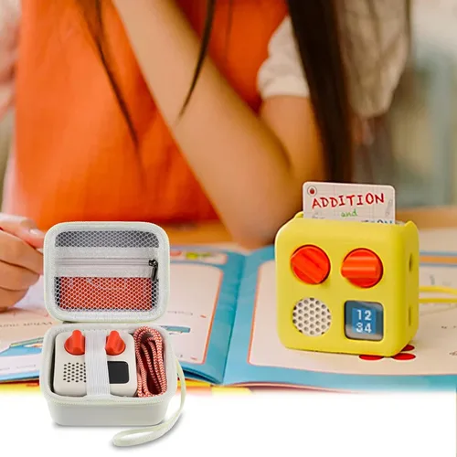 Vista 6 de casmilee Funda de viaje compatible con Yoto Mini – Reproductor de audio y música para niños, bolsa de soporte para altavoces infantiles reproduce