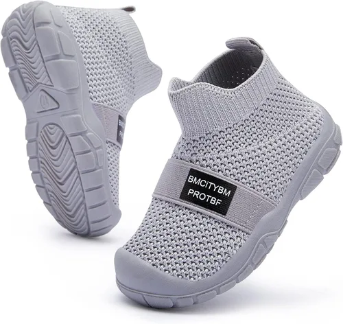 Vista 2 de BMCiTYBM Zapatos de bebé niño y niña, zapatos transpirables para caminar, ligeros, antideslizantes, 6, 9, 12, 18, 24 meses