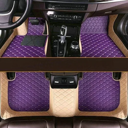 Vista 8 de Alfombrillas personalizadas para automóvil compatibles con Audi, BMW, Mercedes-Benz, Chevy, Cadillac, Honda, Toyota, Lexus, Infiniti, Nissan, rojo