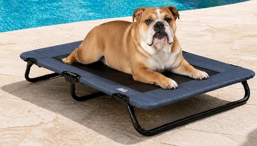 Vista 6 de Pet Gear Lifestyle - Cuna elevada para mascotas, 30 pulgadas, océano caribeño