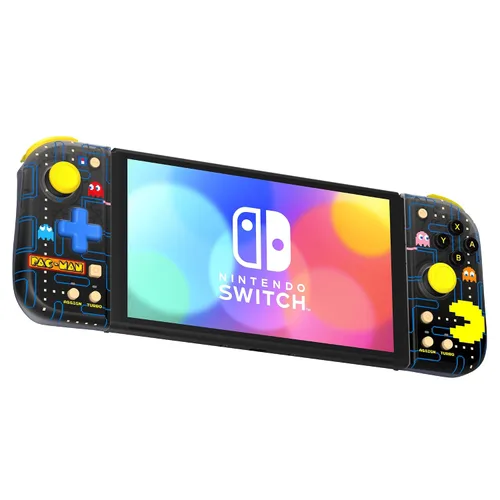 Vista 2 de HORI Nintendo Switch Split Pad Compact (PAC-MAN Edition) Ergonomic Controller for Handheld Mode - Officially Licensed by Nintendo and Bandai-Namco
