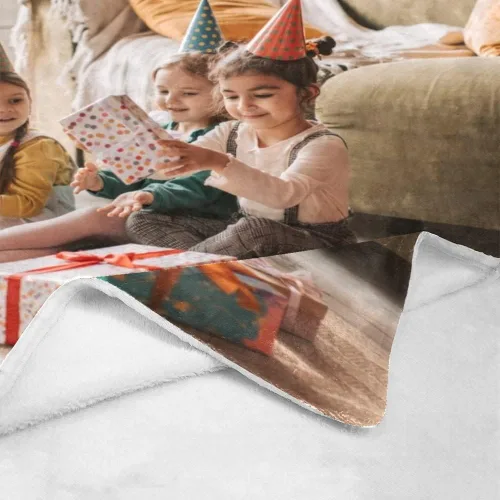 Vista 5 de Manta personalizada con fotos, mantas personalizadas con imagen para madre, padre, niños, hermana, amigos, parejas, cumpleaños, 1 foto, 30 x 40