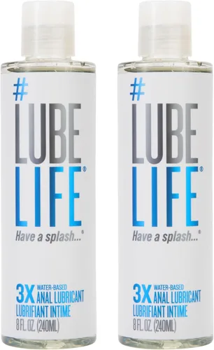 Vista 11 de LubeLife 3X Lubricante Anal – Lubricante a Base de Agua Extra Grueso para Hombres, Mujeres y Parejas – Lubricante Personal No Pegajoso, Compatible