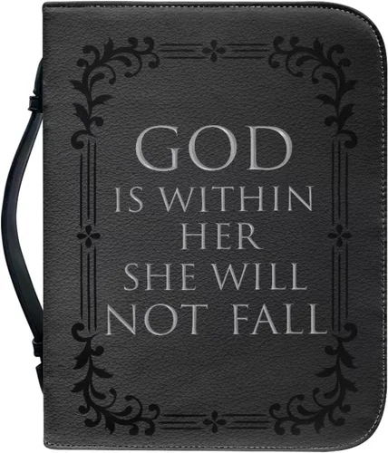 Vista 39 de Cubierta de la Biblia de diseño personalizado Funda de libro con cremallera de cuero PU Funda de transporte de Biblia multifunción Regalo