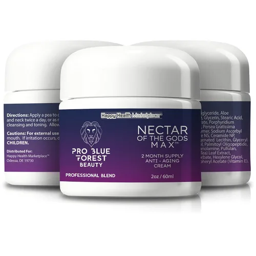 Vista 4 de Nuestra mejor crema antiarrugas antienvejecimiento - Nectar Of The Gods Max - Suministro de 2 meses - Suero reactivo antienvejecimiento para mujeres
