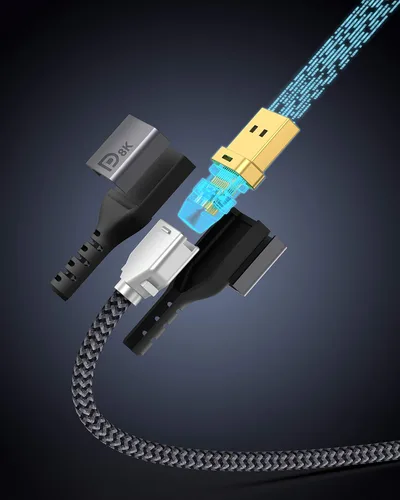 Vista 3 de Maxonar Cable DisplayPort con certificación VESA 8K de 1.4, 5 pies/4.9 ft DP