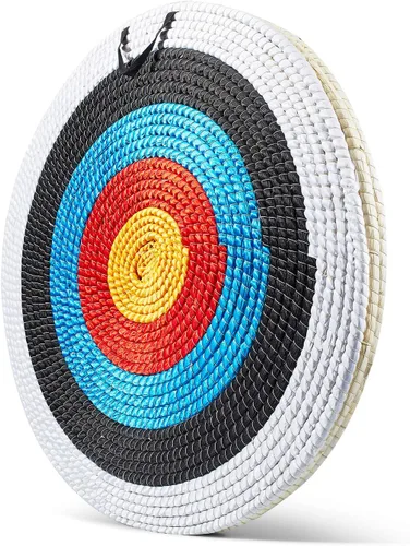 Vista 7 de Diana de Tiro con Arco de Paja Tradicional Hecha a Mano, Diana de Flecha para Arco Recurvo, Arco Largo o Arco Compuesto 20 pulgadas / 3 capas