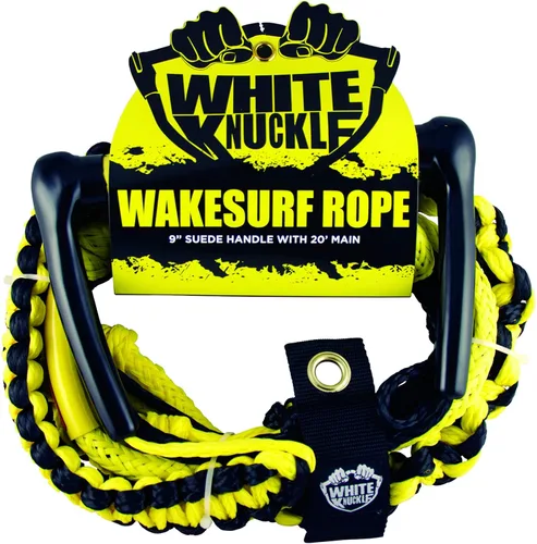 Vista 7 de White Knuckle Wakesurfing Rope, 1700lb Breaking Capacity, 16 Strands, with Handle, for All Skill Levels