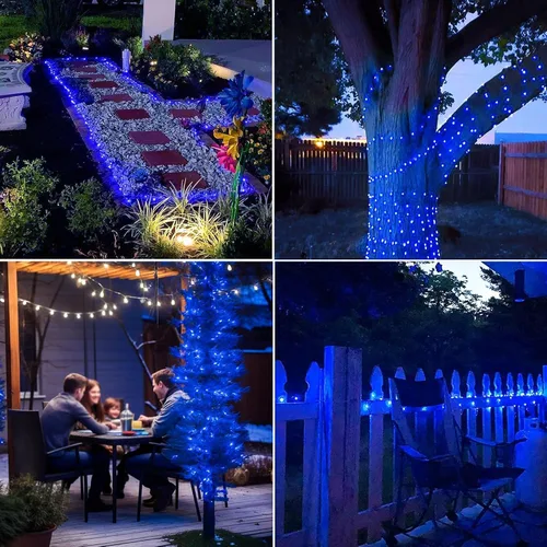 Vista 3 de Joomer Guirnalda de luces LED que funcionan con pilas, paquete de 2 50 luces LED cortables de 16 pies con temporizador para dormitorio, fiestas