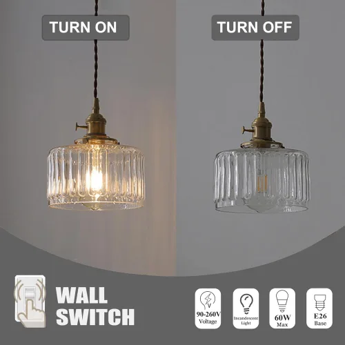 Vista 5 de Luces colgantes para isla de cocina, accesorios de iluminación de vidrio soplado a mano, modernos accesorios de iluminación de casa de campo