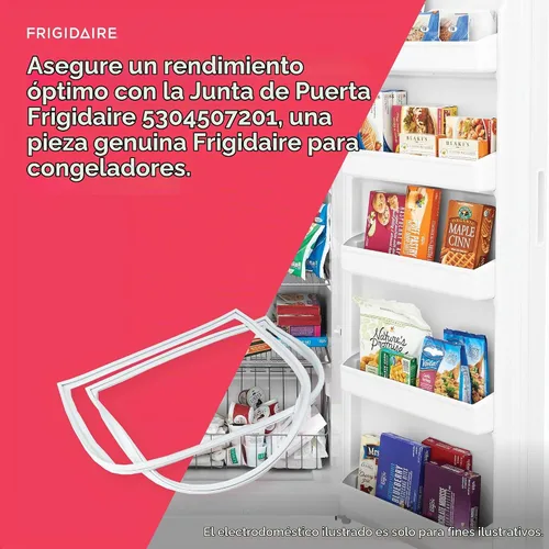 Vista 4 de Frigidaire 5304507201 Junta de puerta para congeladores, color blanco