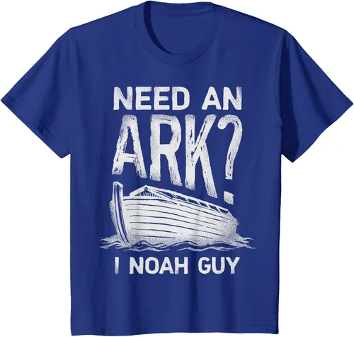 Vista 43 de Need an Ark I Noah Guy Funny Christian Men Women Pun Humour T-Shirt Negro