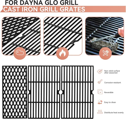 Vista 3 de Rejillas de cocina de hierro fundido Gcostar para parrilla de gas Dynaglo DGH450CRP DGH450CRP-D DGF493BNP DGH474CRP DGH485CRP, Kenmore 146.16132110