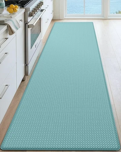 Vista 17 de DEXI Alfombrillas de Cocina Acolchadas Anti Fatiga, 17x59, Alfombra de Pasillo para Estar de Pie Impermeable, Espuma Viscoelástica Cómoda Acolchada