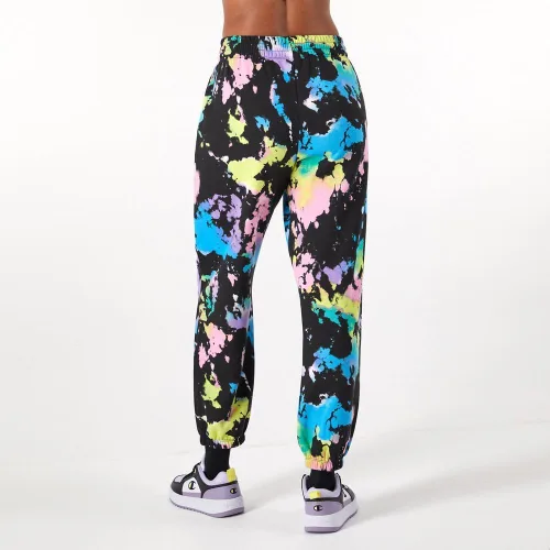 Vista 3 de Champion 174 - Pantalón deportivo de forro polar con estampado completo para mujer