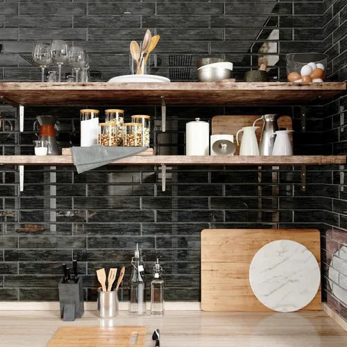 Vista 5 de CRE8TIVE 16 hojas de aspecto de madera para despegar y pegar, calcomanías autoadhesivas de 12 x 12 pulgadas, azulejos de pared de tablones de madera