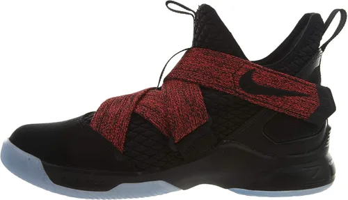 Vista 3 de Nike Zapatos de baloncesto Lebron Soldier XII para escuela primaria, negronegro-blanco