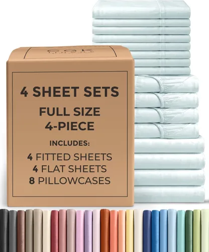 Vista 47 de Pack of 2, Twin Size 3 Piece Sheet Set - Breathable & Cooling - White