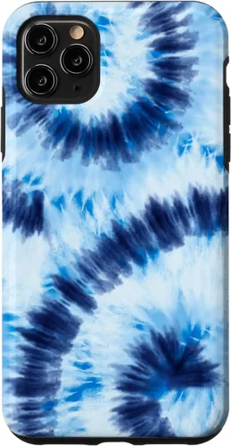Vista 13 de Blue Tie Dye Swirl Case for iPhone 17