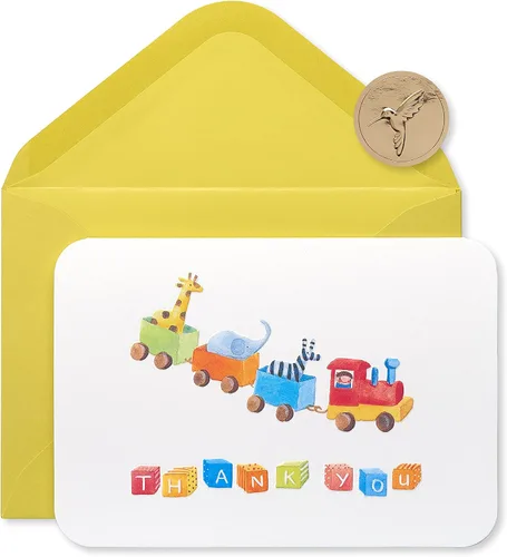 Vista 7 de Papyrus Tarjetas de agradecimiento para baby shower con sobres, animales (14 unidades)