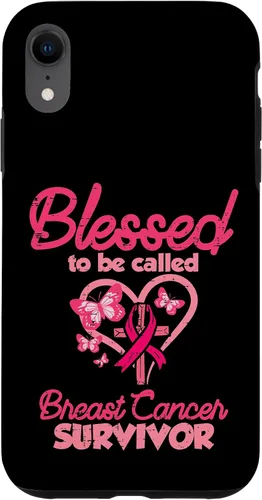 Vista 25 de Blessed Breast Cancer Survivor Awareness Christian Women Case for iPhone 17