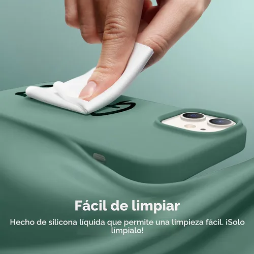 Vista 7 de GONEZ Funda de silicona magnética para iPhone 12 y iPhone 12 Pro, compatible con MagSafe, 1 protector de cámara + protector de pantalla; forro