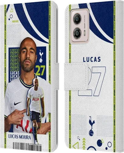 Vista 9 de Head Case Designs Officially Licensed Tottenham Hotspur F.C. Cristian Romero 2022/23 First Team Leather Book Wallet Case Cover Compatible with