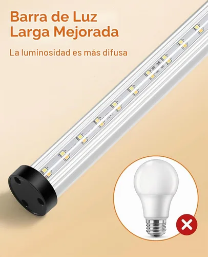 Vista 2 de Lámpara de pie alta moderna con control remoto para dormitorio y sala de estar, LED regulable