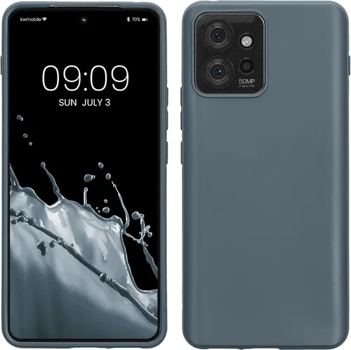 Vista 14 de kwmobile Funda compatible con Motorola ThinkPhone - Funda protectora de silicona TPU suave y delgada, color negro mate