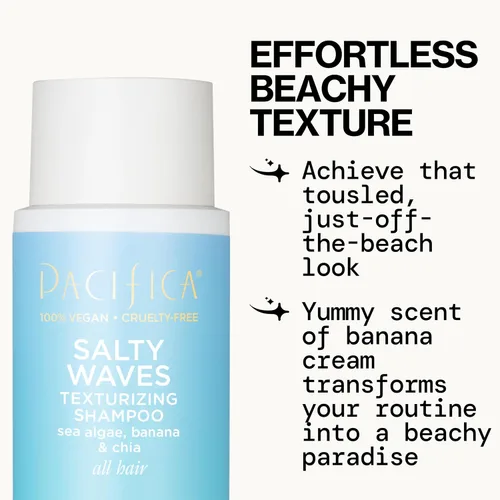 Vista 3 de Pacifica Salty Waves - Champú texturizante, textura playera, aspecto desordenado, estilos de cabello, cuidado hidratante del cabello con vitamina B