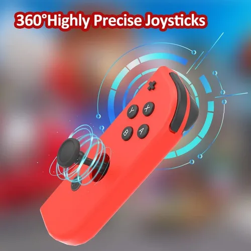 Vista 6 de GenGeLy Joypad for Nintendo Switch Controllers Compatible with Nintendo SwitchLITE,WMotion ControlDouble Vibration Support Wake-up & Screenshot,No
