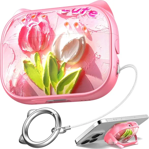 Vista 53 de Funda para Estuche de Airpods Pro de 2ª/1ª Generación, Compatible con Estuche de Airpods Pro de 2ª Gen Puerto de Carga USB C, Funda Suave