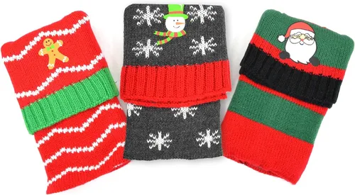 Vista 12 de TeeHee - Calentadores de pierna hasta la rodilla, extra largos hasta el muslo, puños para botas para mujer, multipares de regalo para ella 3 pares