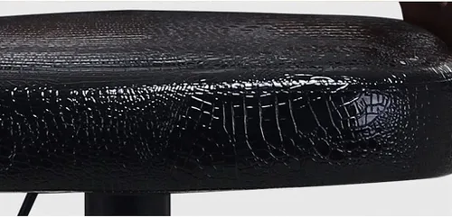 Vista 3 de Taburetes de bar con respaldo de madera maciza, taburetes de bar ajustables de cuero giratorios, sillas de bar giratorias con respaldo, silla de bar