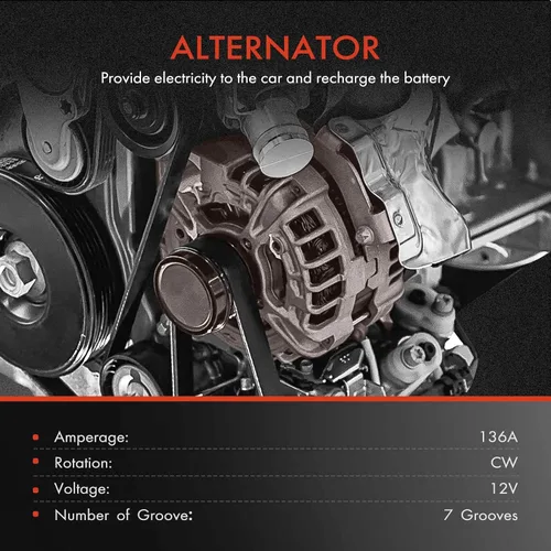 Vista 2 de A-Premium Alternador compatible con Dodge Ram 1500 2500 3500 4000 1999-2000, Ram 1500 Van 2500 Van 3500 Van 1999-2000, Durango Dakota 1999-2000